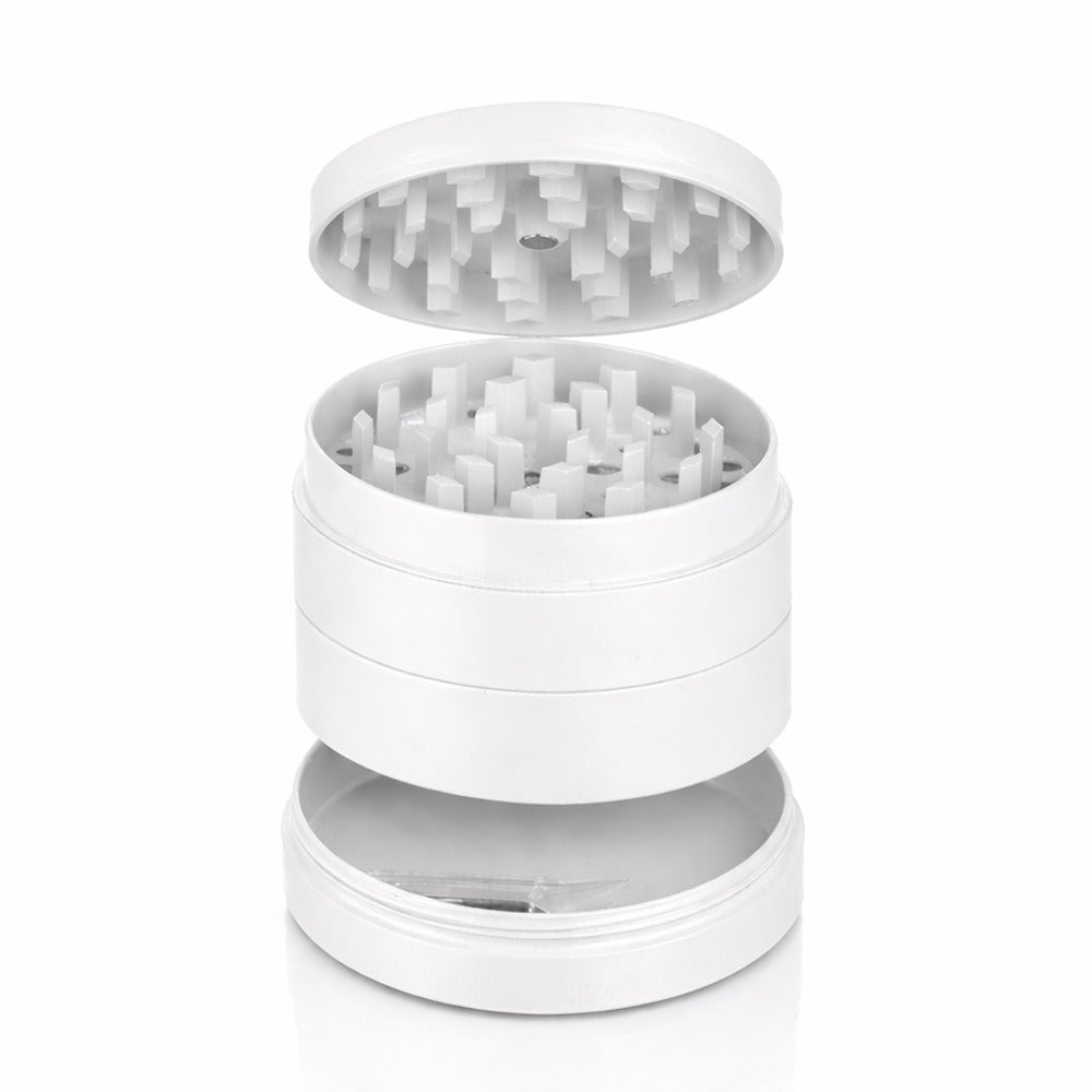 BW Round Metal Weed and Herb White metal weed grinder