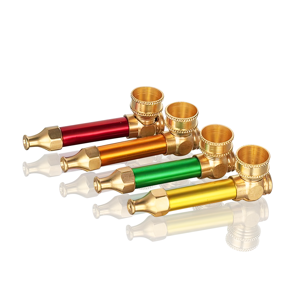 Assorted Bong Warehouse 5cm metal dry pipes side profile