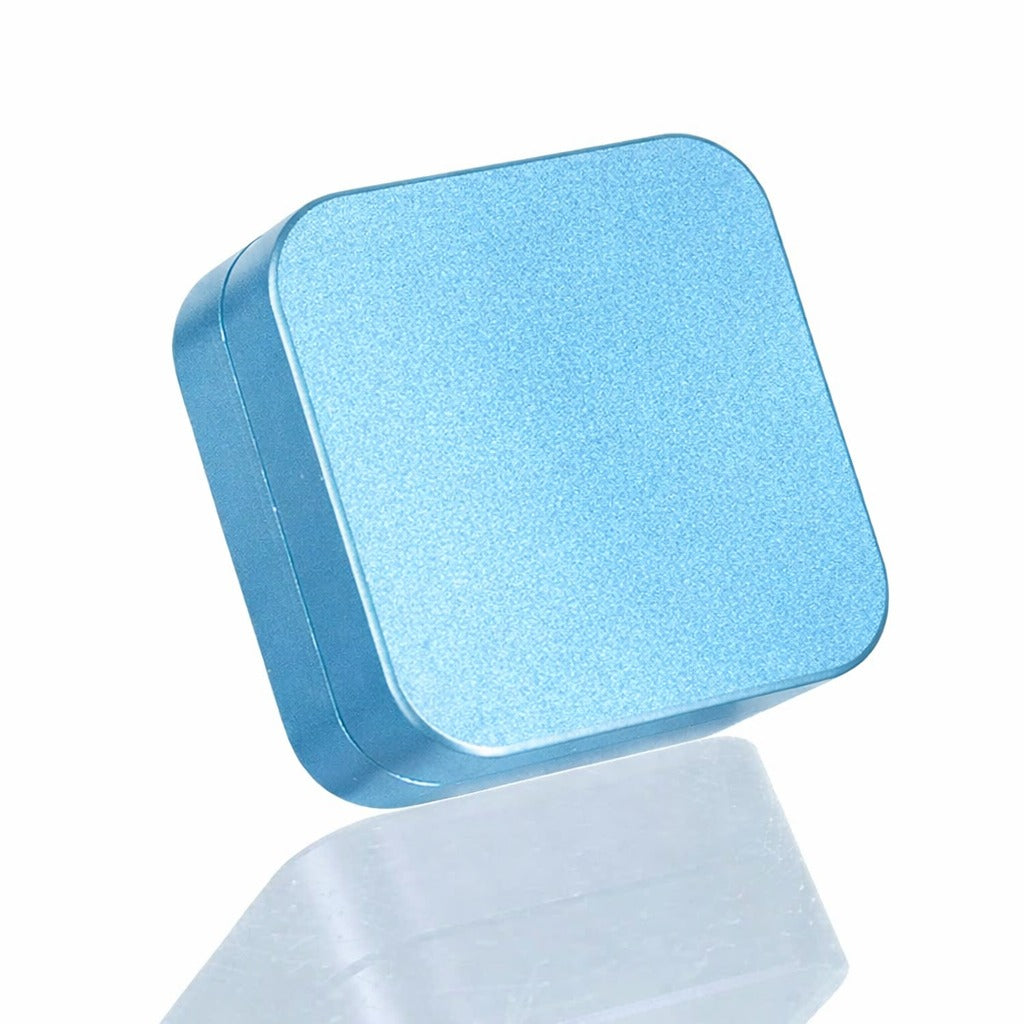 BW Square Stainless Steel Metal Herb Metallic Light Blue metal weed grinder