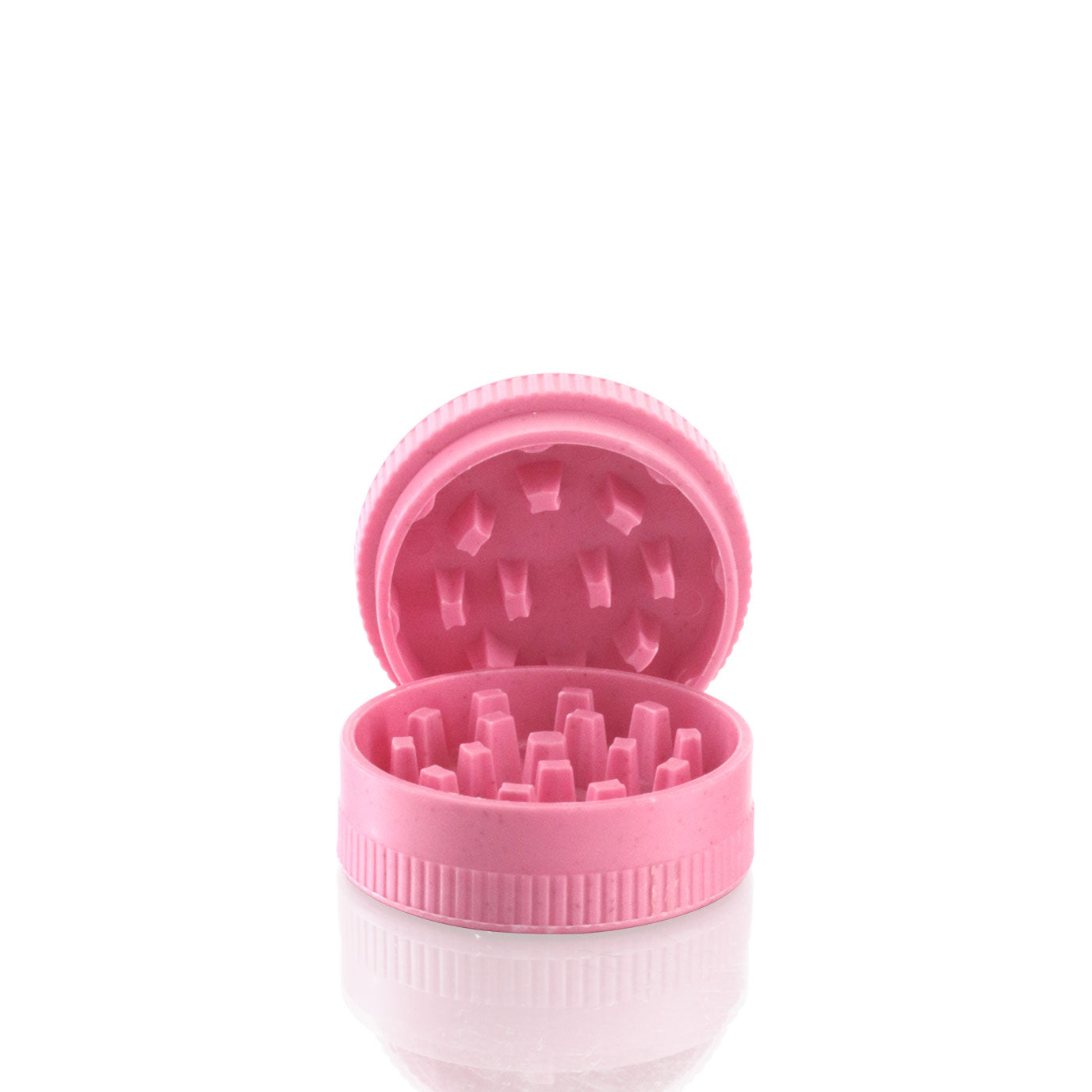 Brunette Bunniii Pink Herb Grinder open