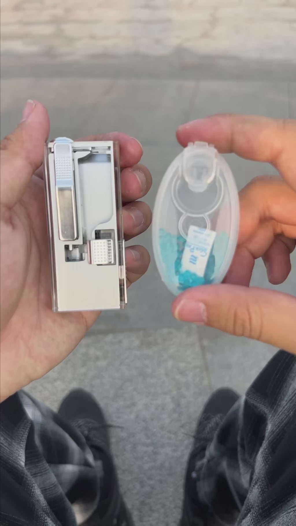 Blue Mint Cigarette Popper Flavour Balls Crush Balls - Flavour ball applicator 