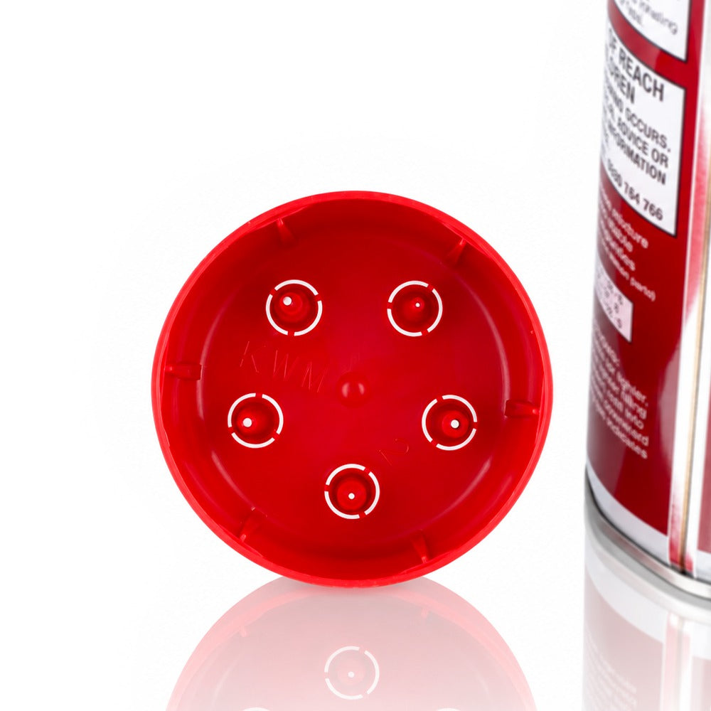 Five lighter refill adaptor tips stored inside the Ventti gas can cap
