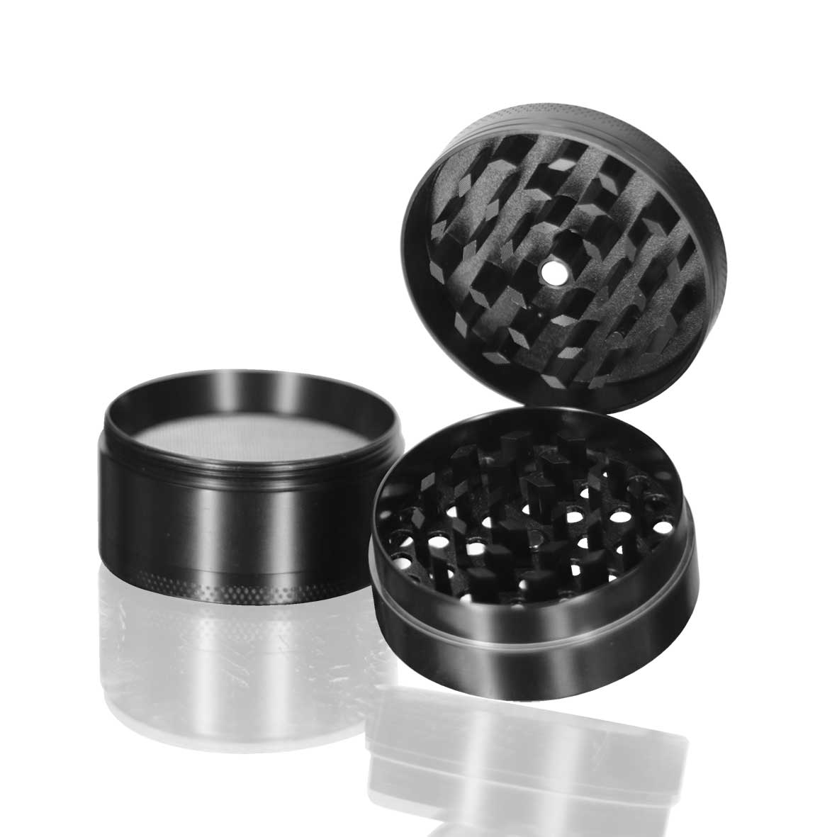 BW Round Metal Weed and Herb Black metal weed grinder
