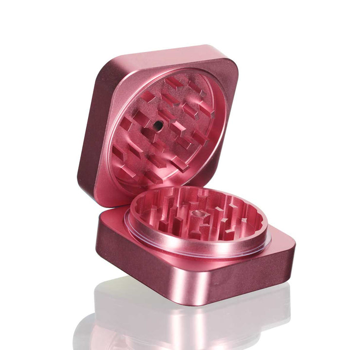 BW Square Stainless Steel Metal Herb Pink metal weed grinder